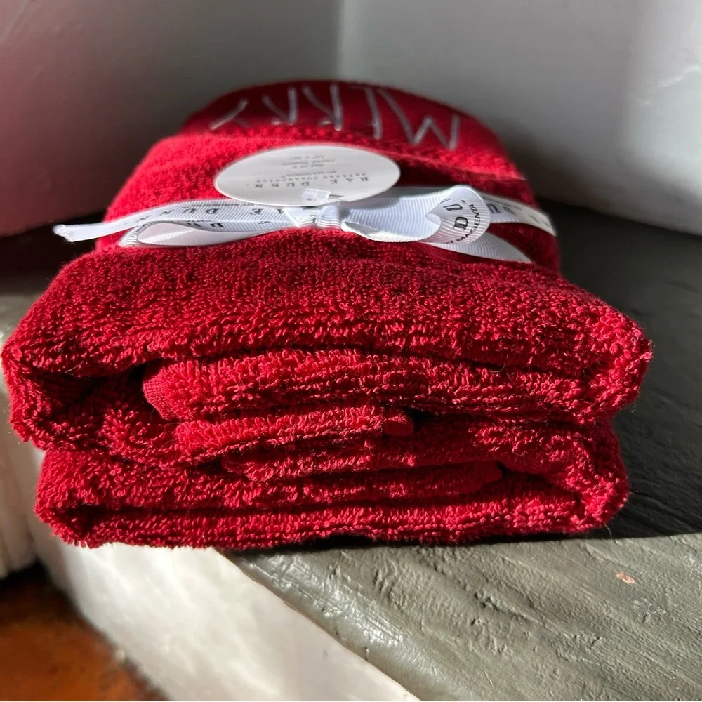 Rae Dunn MERRY Hand Towels